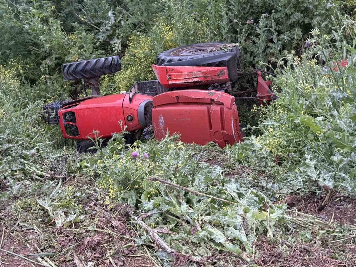 Bursa’da yürek yakan kaza...Devrilen traktörün sürücüsü öldü
