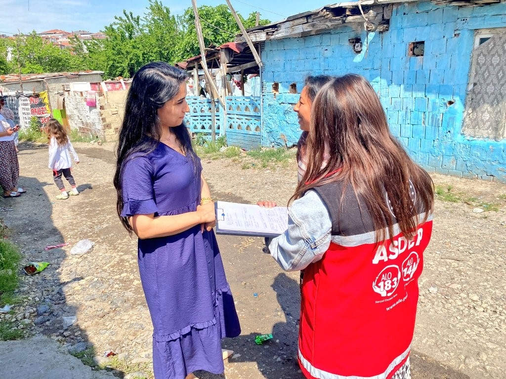 Tekirdağ’da Roman mahallelerinde sosyal hizmet çalışmaları sürüyor
