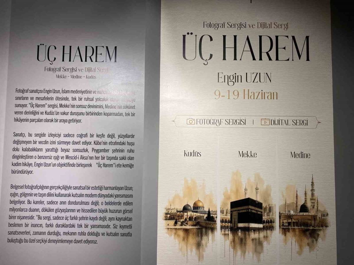 Başakşehir’de ‘Üç Harem: Mekke Medine Kudüs’ sergisi sanatseverlerle buluştu
