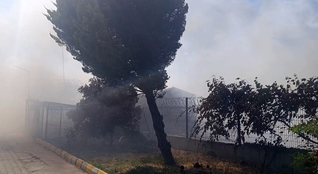 Tekirdağ’da tarım arazisinde başlayan yangın: Alevler 4 farklı noktaya sıçradı
