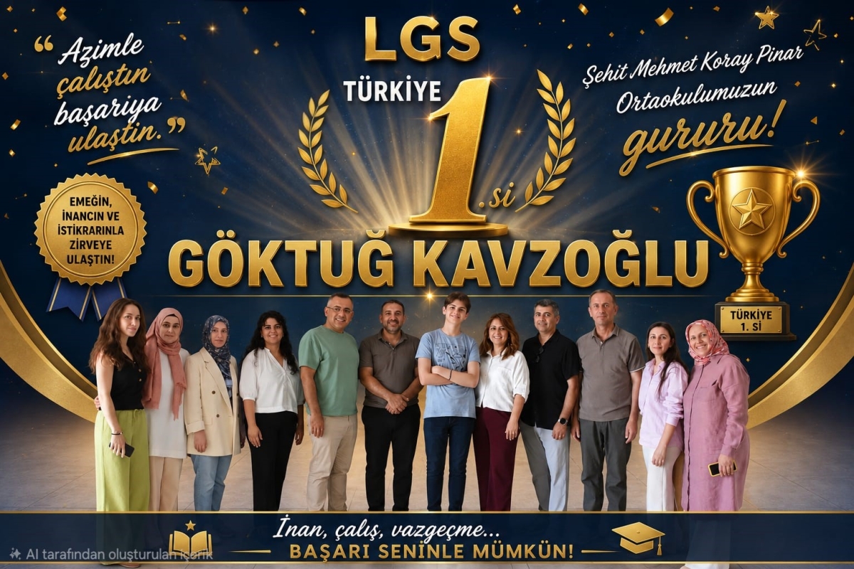Bursa’da LGS gururu: 500 tam puan alan Göktuğ Kavzoğlu Türkiye birincisi oldu
