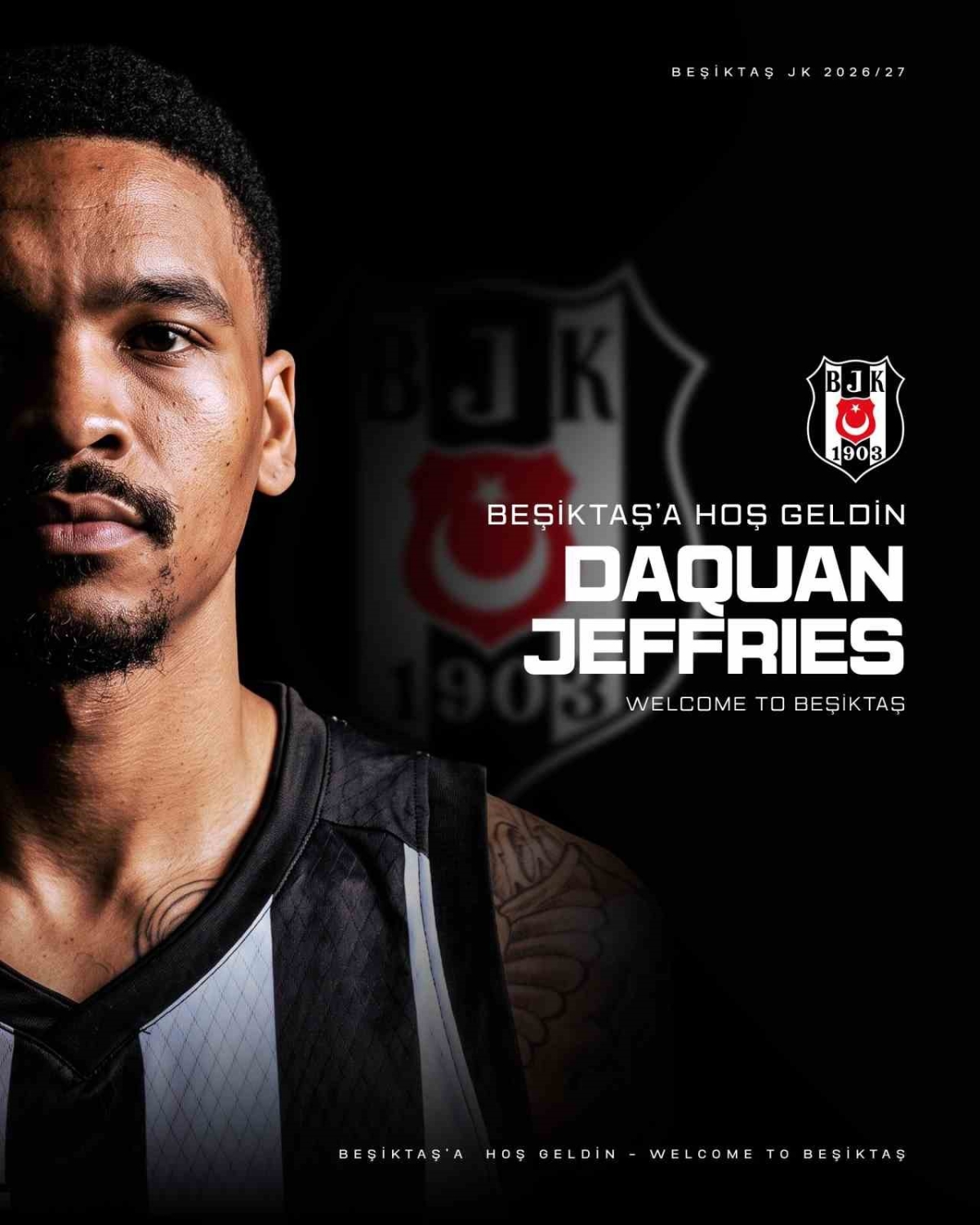 Beşiktaş, DaQuan Jeffries’i kadrosuna kattı
