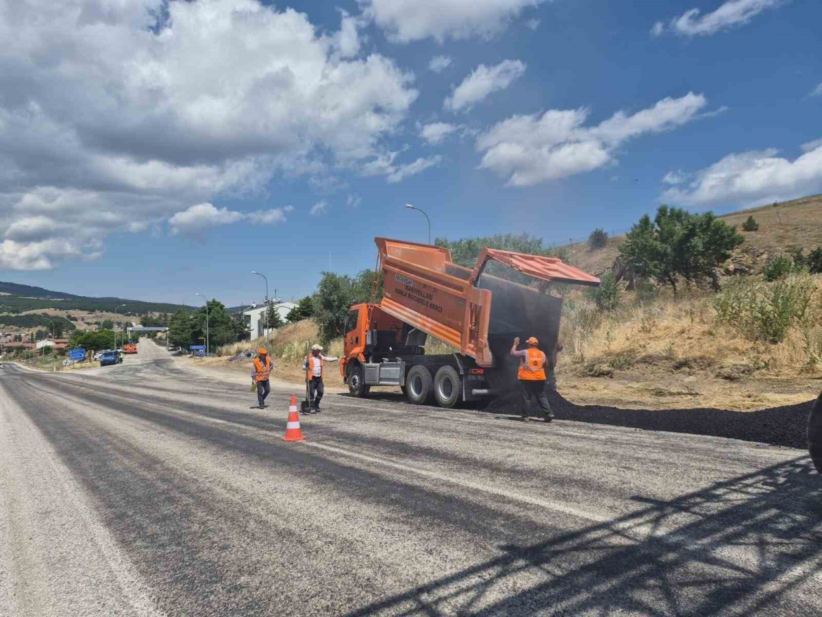 Jandarmanın yol kontrol noktası yenilendi
