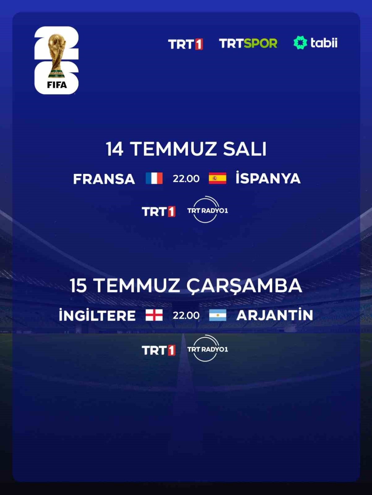 Dünya Kupası’nda yarı final maçları başlıyor
