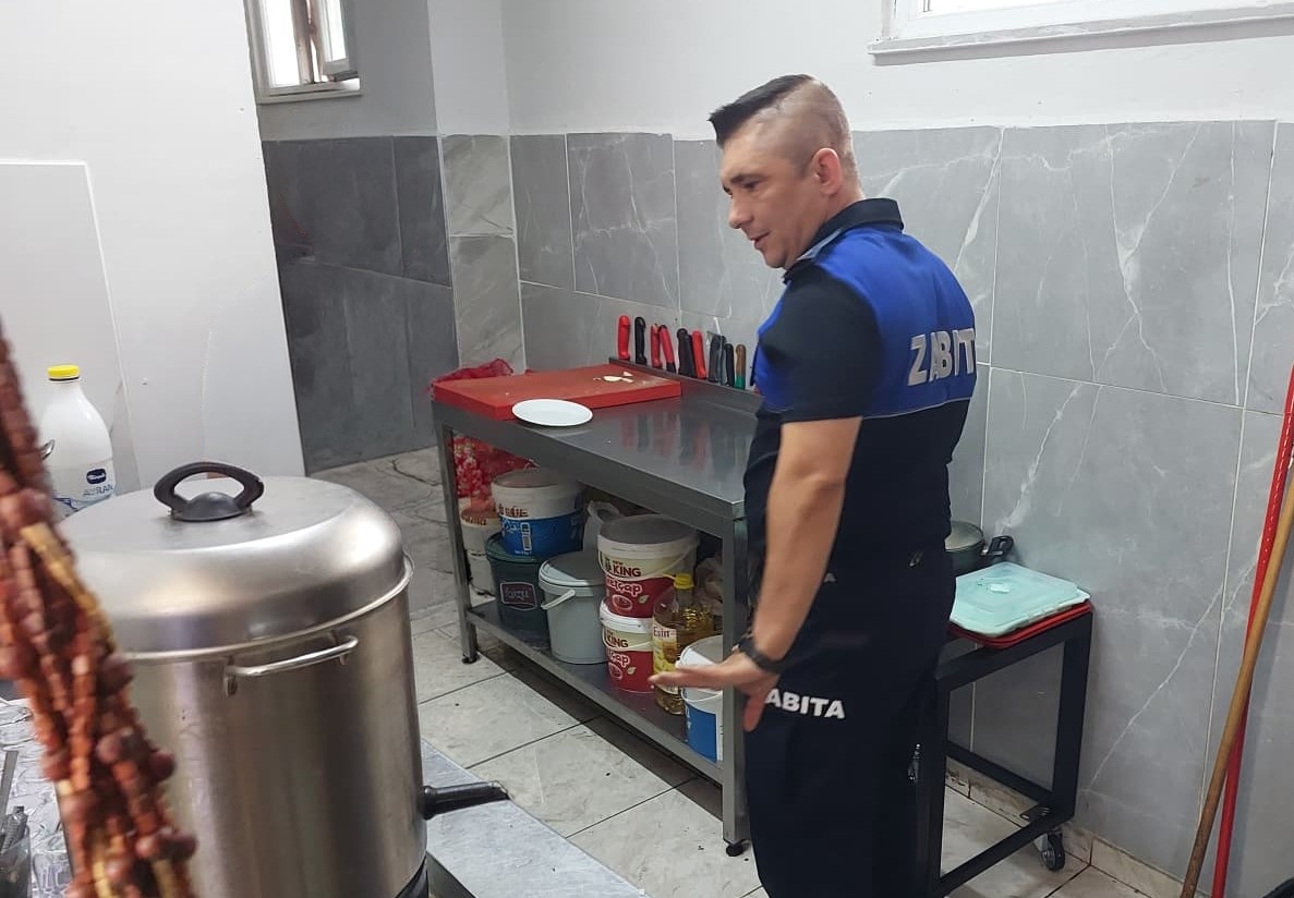 Zabıta ekiplerinden döner salonlarına denetim
