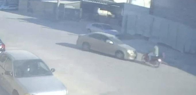 Otomobil ile motosiklet kafa kafaya çarpıştı: 1 yaralı
