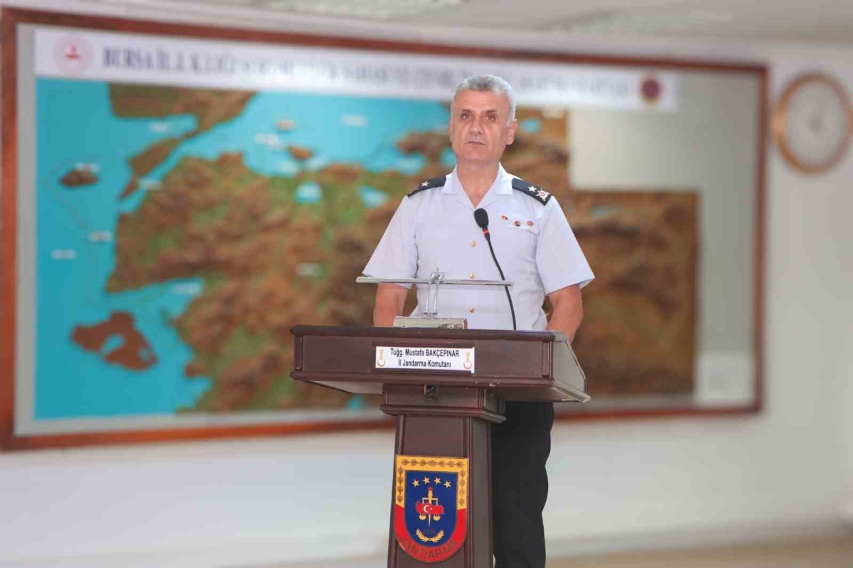 Bursa İl Jandarma Komutanlığı’nda ’Rütbe Terfi Töreni’

