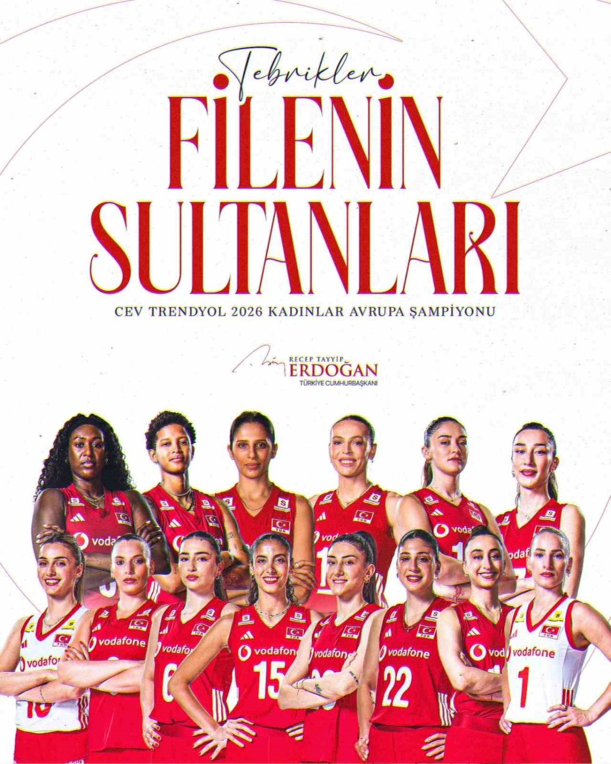 Cumhurbaşkanı Erdoğan’dan ’Filenin Sultanları’na tebrik
