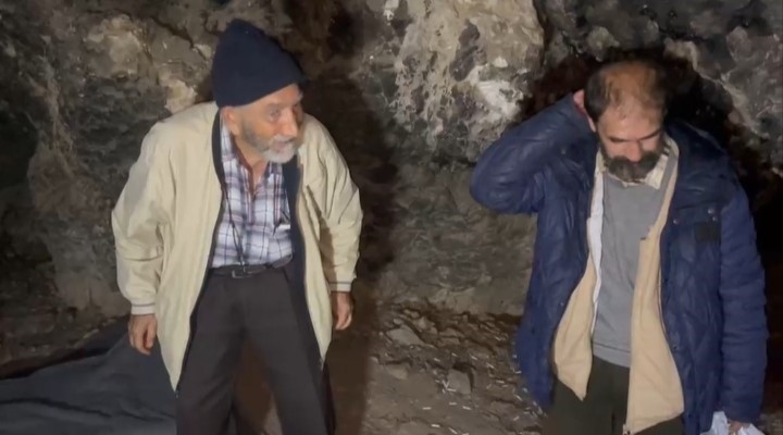 Uludağ’da mağarada yaşayan adamın hikâyesi mutlu sonla bitti;
