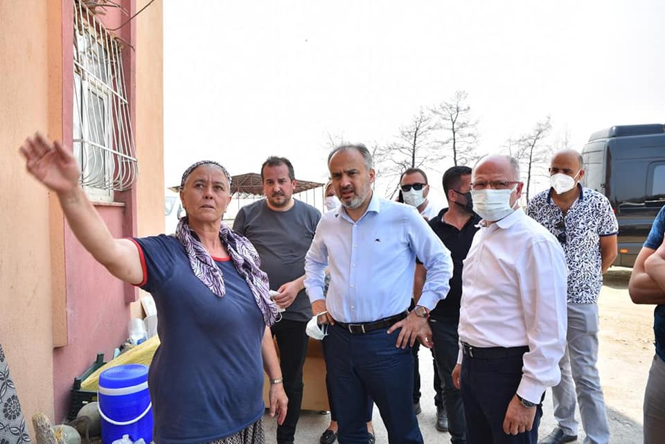 Başkan Davut Gürkan'dan afet bölgesine destek ziyareti