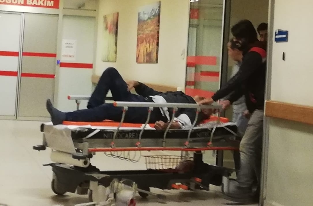 Bursa’da bir çalışan ilk iş gününde hastanelik oldu