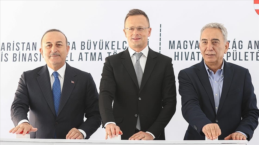 Macaristan'ın Ankara Büyükelçiliğinin yeni binasının temel atma töreni yapıldı
