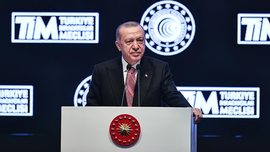 Erdoğan: 2021 ihracatı 225 milyar 368 milyon dolar