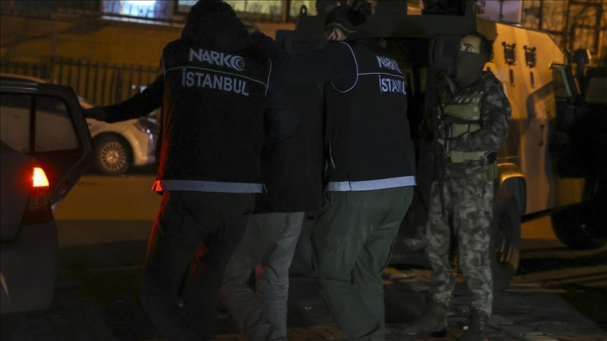 İstanbul'da yapılan uyuşturucu operasyonunda 39 şüpheli gözaltı alındı