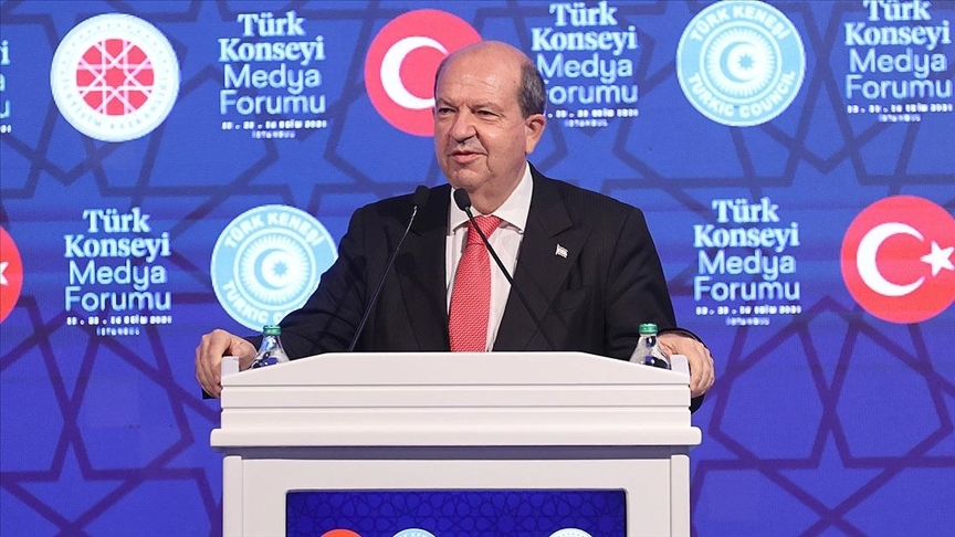 KKTC Cumhurbaşkanı Tatar: Bizler şu anda Türk dünyasının Doğu Akdeniz'deki temsilcileriyiz