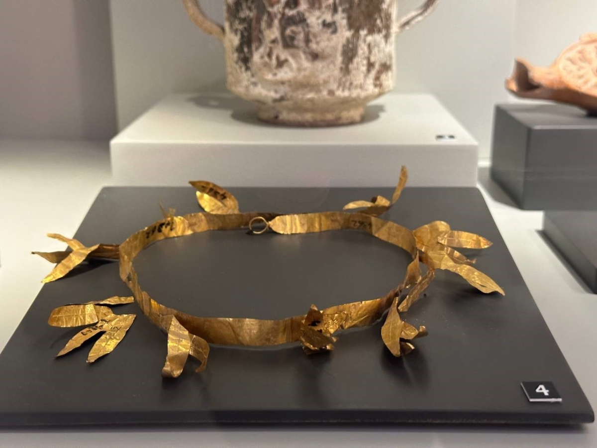 (Özel) Roma Valisi’nin 2 bin yıllık altın tacı İznik Müzesi’nde sergileniyor