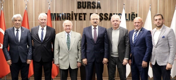 Bursaspor yönetimi, Bursa Cumhuriyet Başsavcısı Ramazan Solmaz’ı ziyaret etti