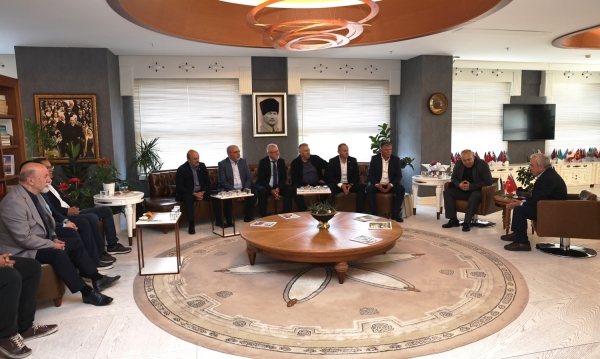 Kardeş kent Ardino’dan Başkan Özdemir’e ‘Hayırlı olsun’ ziyareti