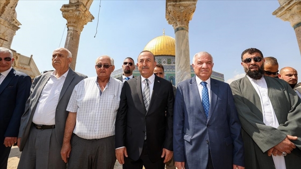 Kudüs İslami Vakıflar İdaresi Başkanı Hatib: Çavuşoğlu'nun Mescid-i Aksa ziyareti tarihi bir destek